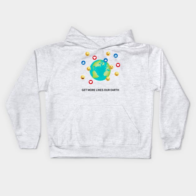 Get more likes our Earts Kids Hoodie by grafart